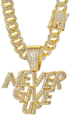 Hip Hop White Gold Plated Iced RAP A LOT RECORDS Pendant & 18